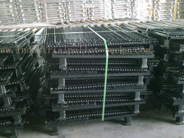 Il contenitore conveniente accatastabile della rete metallica scarica le gabbie di immagazzinamento nel contenitore del cavo