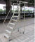 Attrezzature rampicanti di montaggio del magazzino della scala di livello per uso d'accantonamento dello scaffale