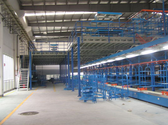 comprare Pavimenti di mezzanino industriali blu/grigi con doppio/triplo livella, 500kg - 1000kg fabbricazione online