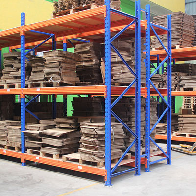 comprare scaffalatura resistente pallet blu/arancio di 2000kg, depositi su misura che tormentano sistema fabbricazione online