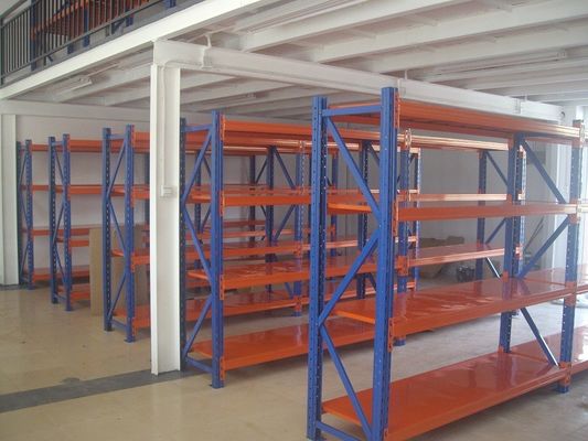 comprare 500kg ha laminato a freddo la scaffalatura a uso medio, scaffalatura lunga blu/arancio su ordinazione della portata fabbricazione online