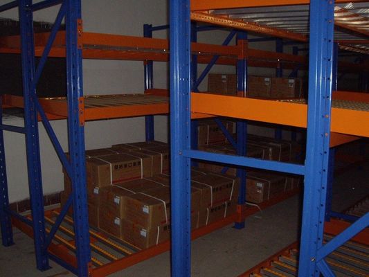 comprare scaffale selettivo galvanizzato di flusso del cartone, scaffalatura lunga di flusso per gravità della portata fabbricazione online