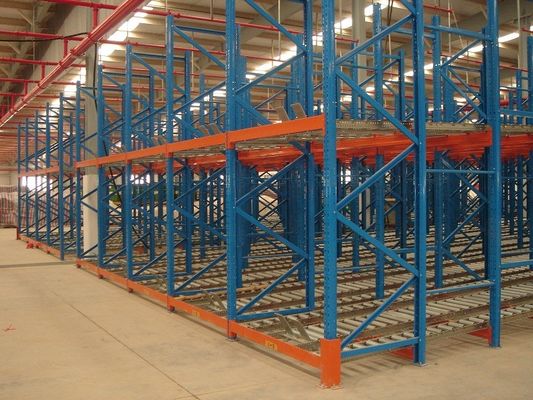 comprare Racking industriale di flusso per gravità della struttura d'acciaio per lo stoccaggio del magazzino, 1500KG fabbricazione online