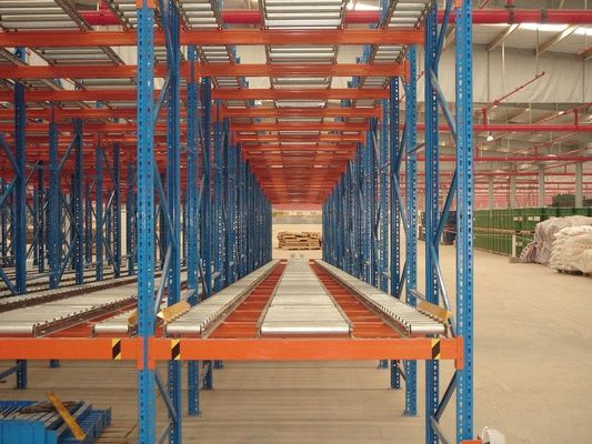 comprare scaffali di flusso per gravità di merci deperibili, sistemi profondi doppio di racking del pallet fabbricazione online