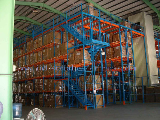 Acquistare Soppalco in acciaio con sistema di scaffalature per pallet per l'ottimizzazione dello spazio di magazzino e lo stoccaggio multilivello fabbricazione online